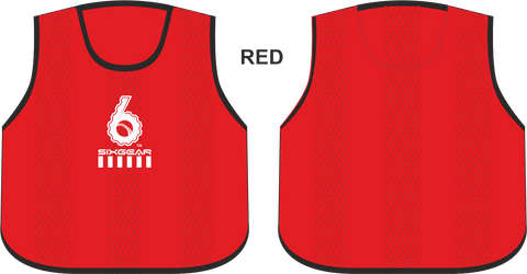 Sixgear Mesh Pro Training Bib Red