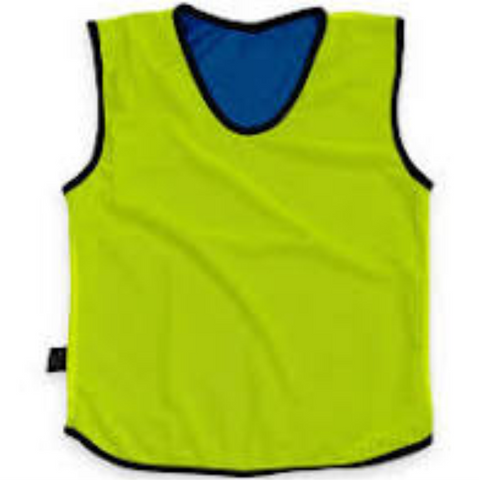 Reversible Mesh Training Bib Fluo Yellow/Blue